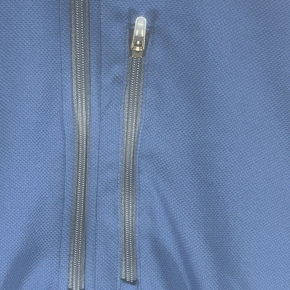 LL Bean Shirt Mens Size M Blue Lightweight Sport Shirt Quarter Zip - Picture 3 of 8